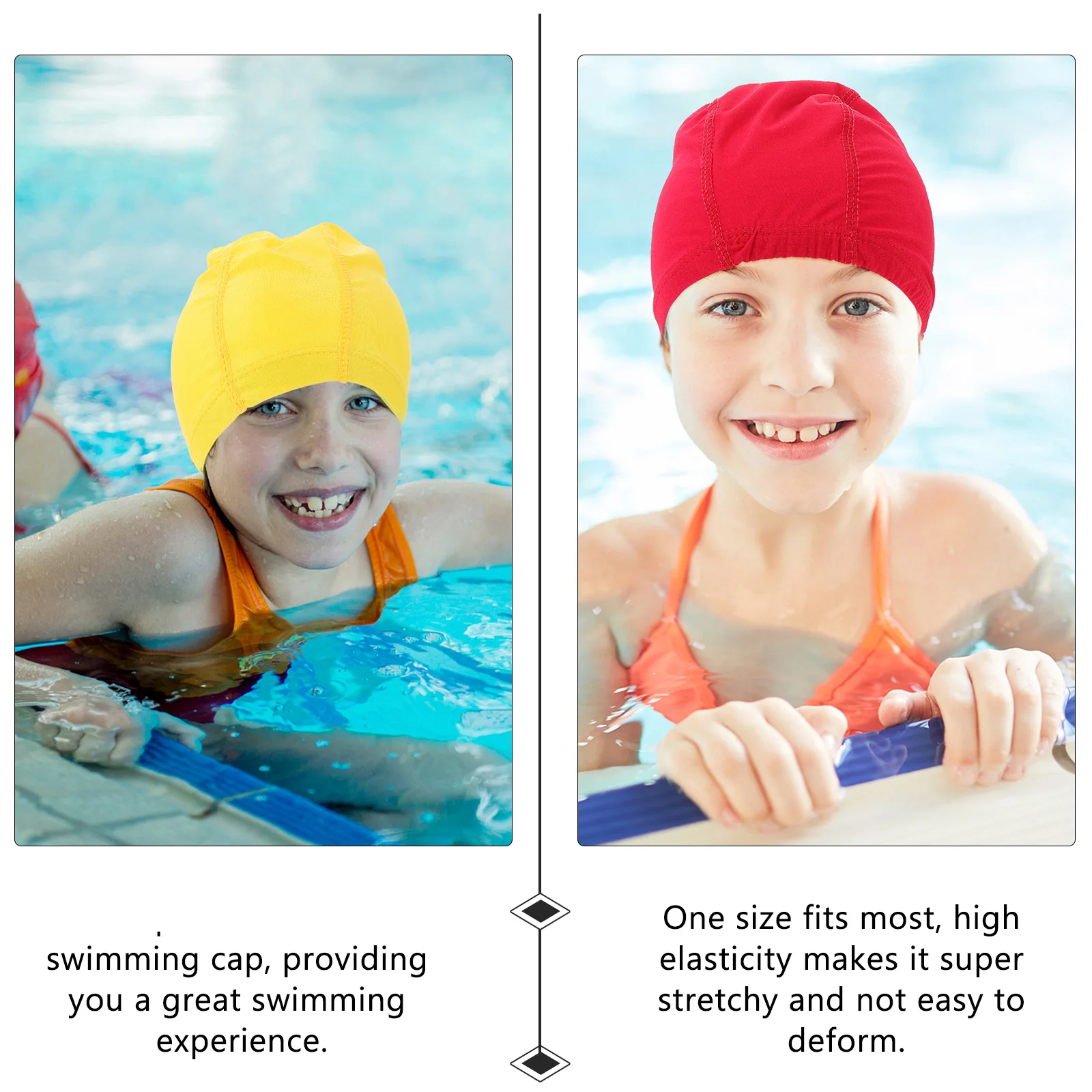 

10Pcs Elastic Swimming Caps for Women Men Breathable Chinlon Hat Durable Practical Swim Equipment Swim Caps for Women Swimming