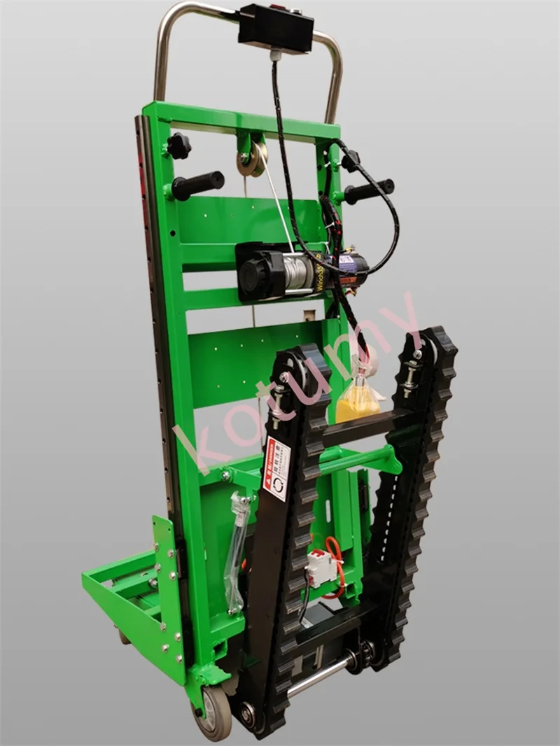 With Lifting Platform Electric Stair Climbing Vehicle Cargo Handling Cart Crawler-Type Up And Down Stair Automatic Loading