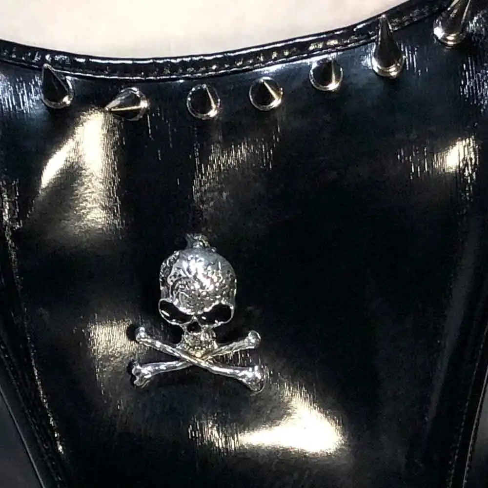 Goth Tops Emo Clothing Punk Rock Clothes Gothic Tank Y2K T-shirt ALT Spiked Boho Festival Bra Grunge with Spikes Rave Outfits