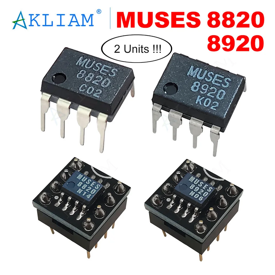 AkLIAM 2 ユニット オリジナル JRC Muses8820 Muses8920 オペアンプ