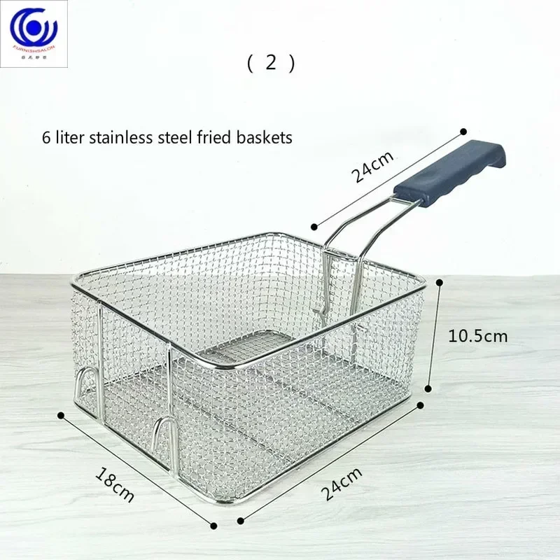 28 options Stainless steel fryer screen French fries frame square filter net encrypt colander shaped Frying basket fryers meshed