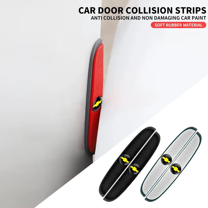 

4 шт. резиновая полоса на бампер автомобиля дверь анти-столкновение эмблема наклейка для Chevrolet Spark Captiva Cruze Tracker Orlando Trax Epica