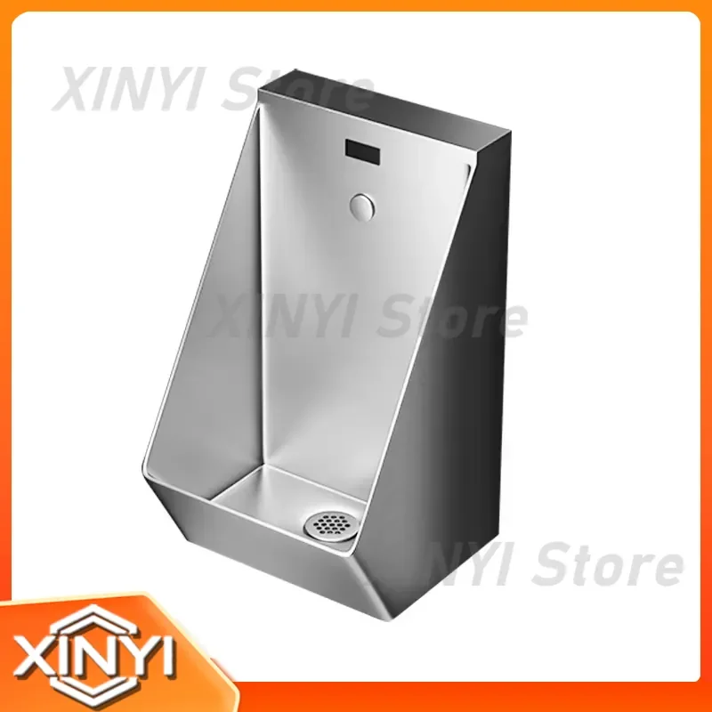 Stainless Steel Automatic Sensor Urinal for Wall Mounted Bathroom Fixture for Men Home Commercial Restroom for Urinal