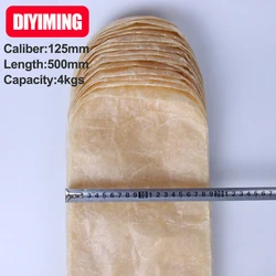 1PCS Salame Packing Sausage Casing Width 196mm Caliber 125mm Length 500mm Home DIY  Big Ham Sausage Shell Casing