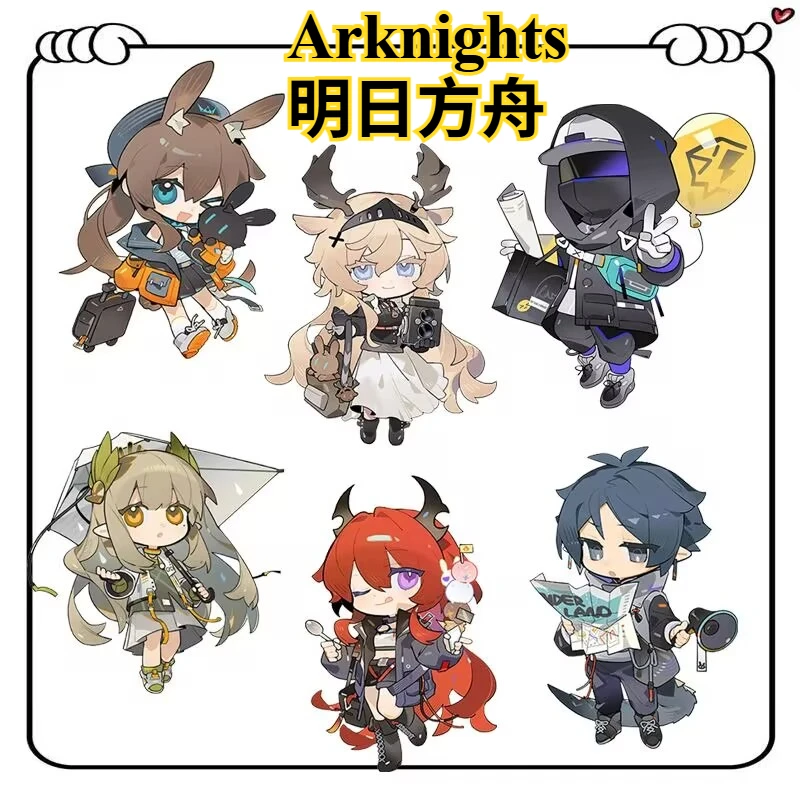 

"Arknights" Карнавальный периферийный брелок 5см двусторонний сэндвич-брелок "Amiya, Muirseth, Siltel" подвеска для школьной сумки