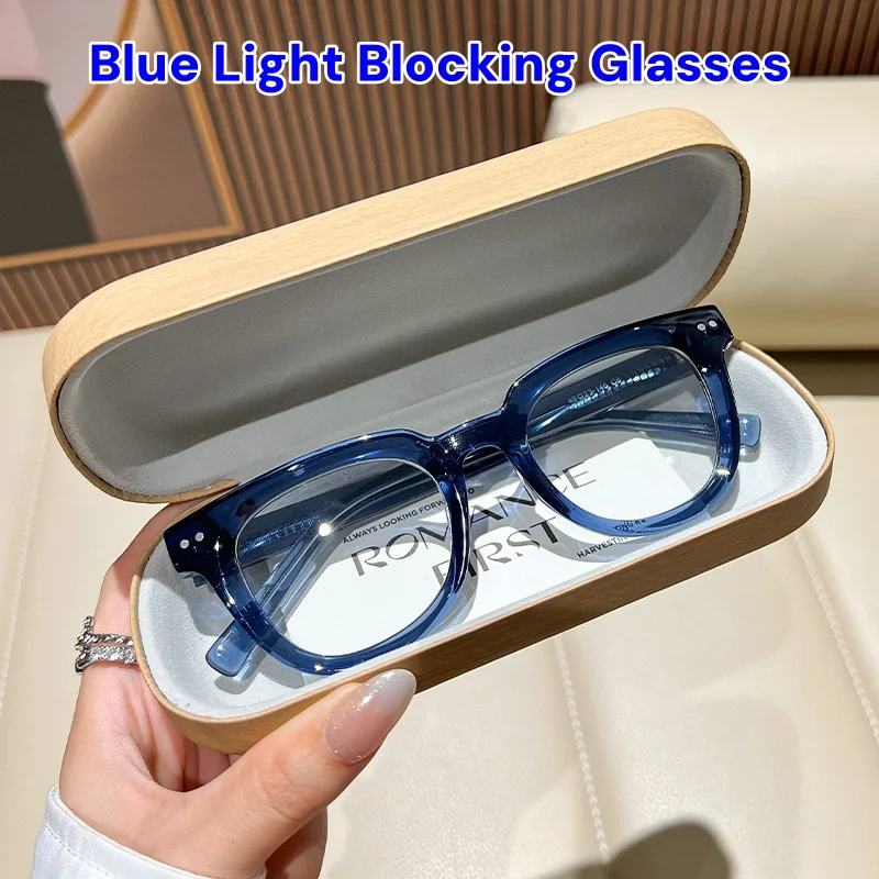 

Women Men Blue Light Blocking Glasses Classic Square Frame Eyewear Fashion Office Computer Goggles Blue Rays Blocking Glasses