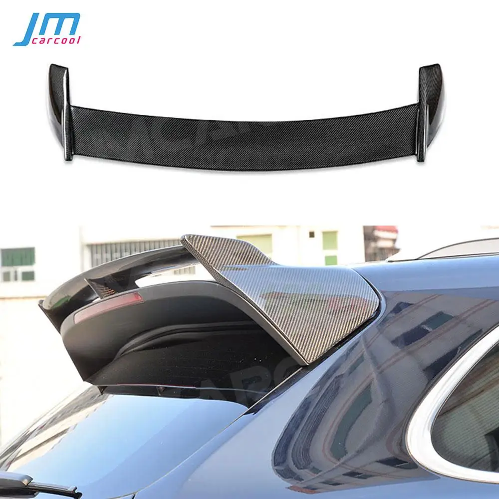 Carbon Fiber Car Rear Trunk Lip Middle Spoiler Roof Spoilers Wings for Porsche Cayenne 958 SUV 4 Door GTS S Sport 2015-2017