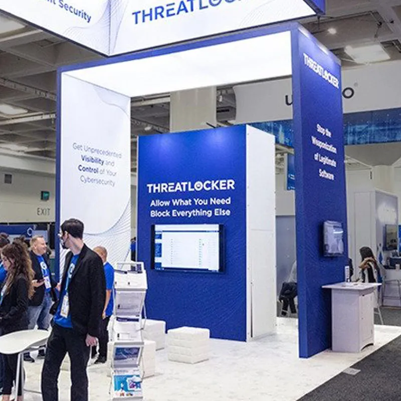 20x30 القدم المعرض التجاري عرض معرض كشك المعرض موقف SEG الألومنيوم الخلفية وحدات المعرض كشك