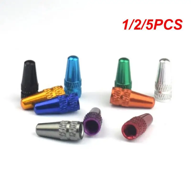 1/2/5PCS Set Rainbow Color Tire Valve Aluminum Caps for Valves French Valve Presta Bike Tyre Hat MTB Accessories