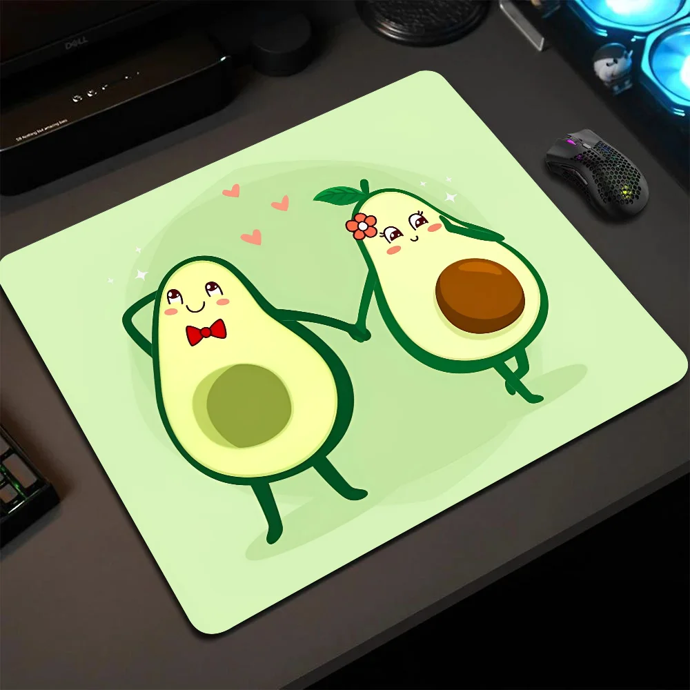 

Avocado Illustration Mousepad Small LockEdge Mouse Pad For Gamers Computer Desk Pad Rectangular Anti-slip Rubber