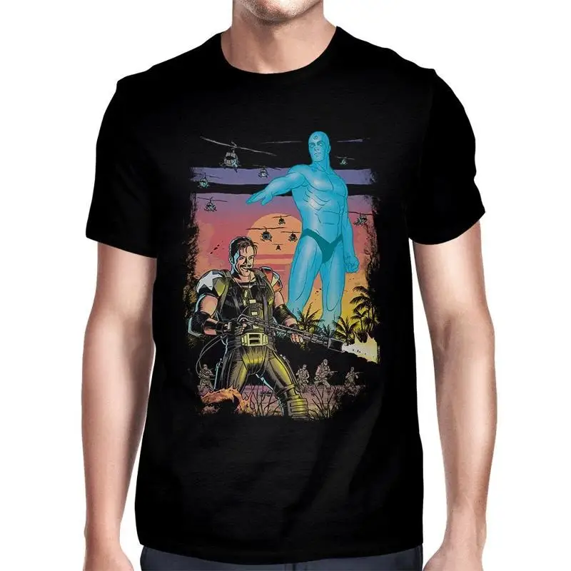 Camiseta Watchmen Comedian y Dr Manhattan tallas 100 algodón blc 170