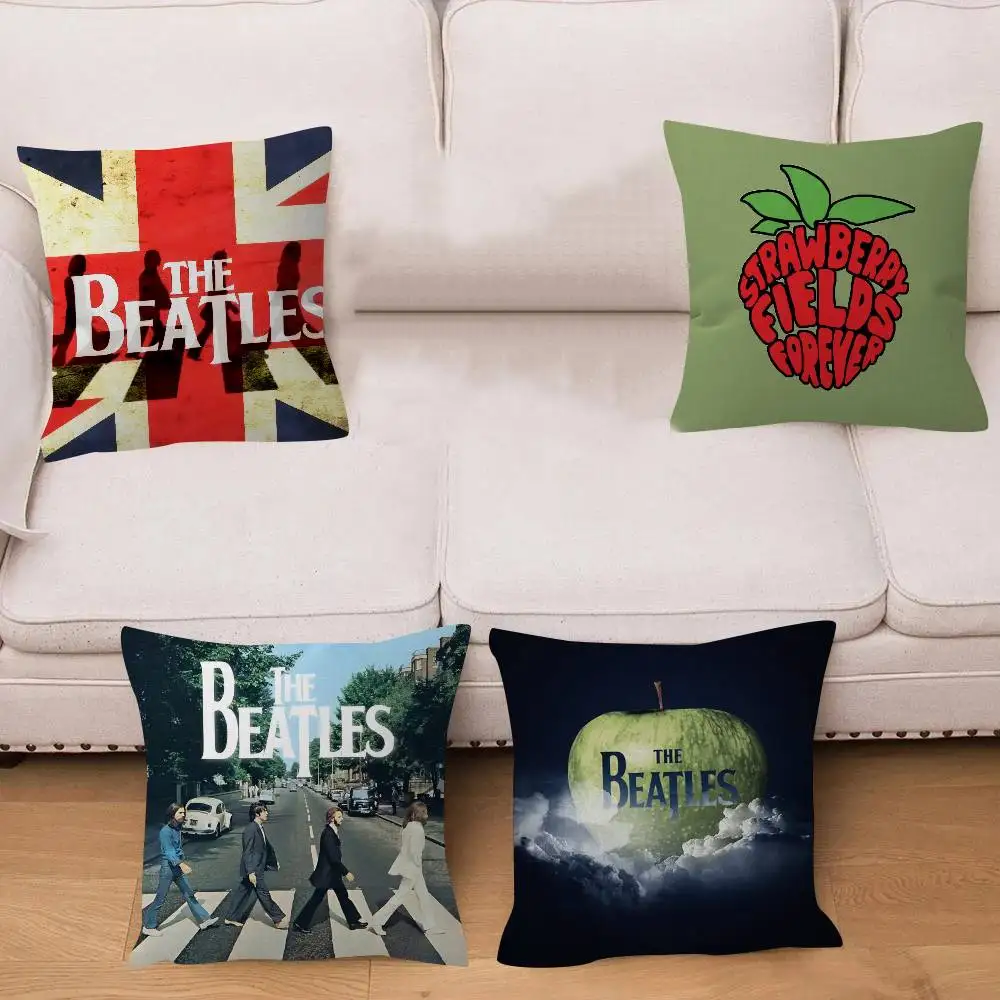 Yellow Submarine T-The Beatles Personalisierter Bildtext, dekorative Kissen für Zuhause, Haushaltsgeschenke, 45 x 45 cm