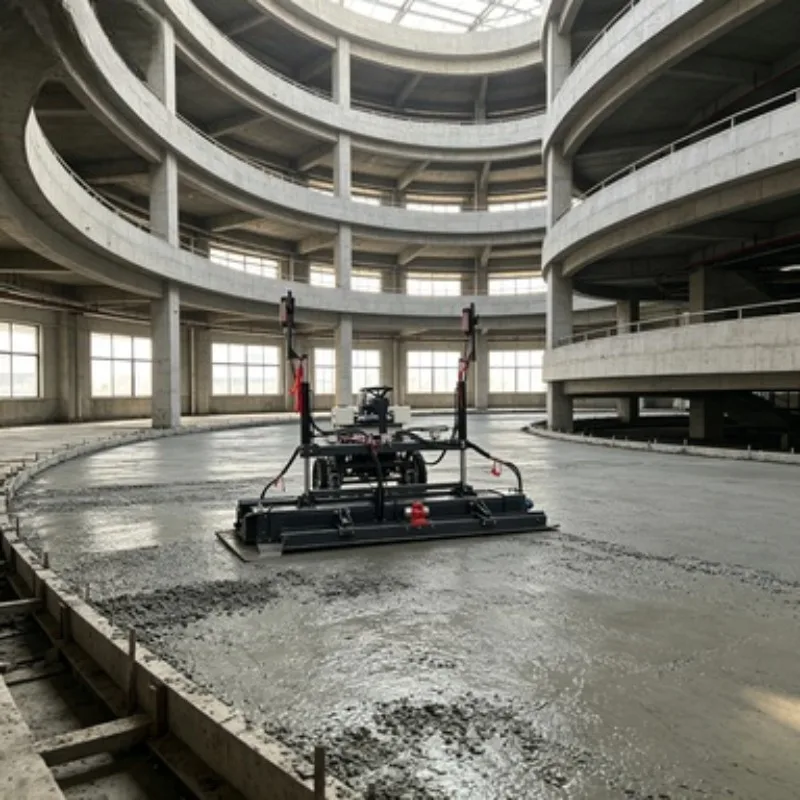 CE Certified Laser Screed Concrete Floor Leveling Machine Self Propelled Vibratory Leveler Walk Behind Finisher System  