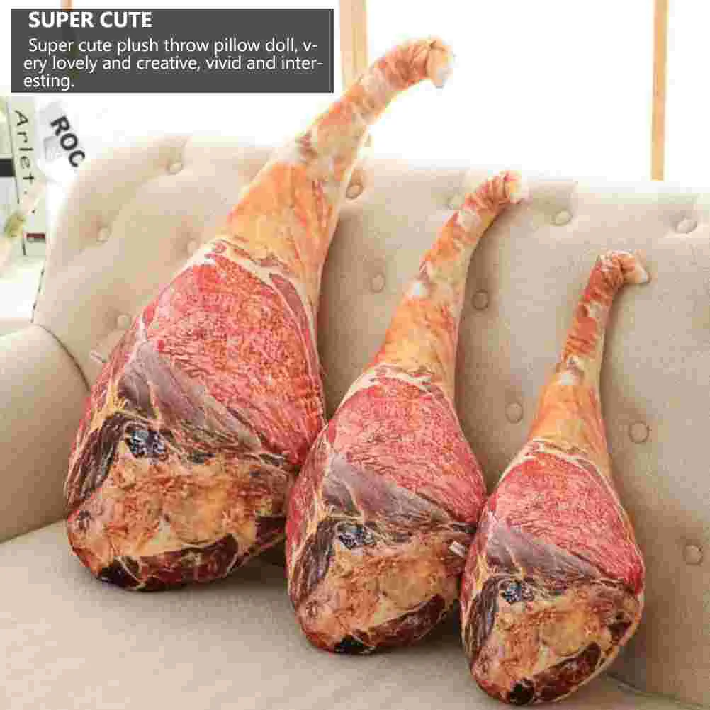 Artificial Creative Ham Pillow Toy Sofa Filling: High Quality Pp Cotton Bacon Food Bolster