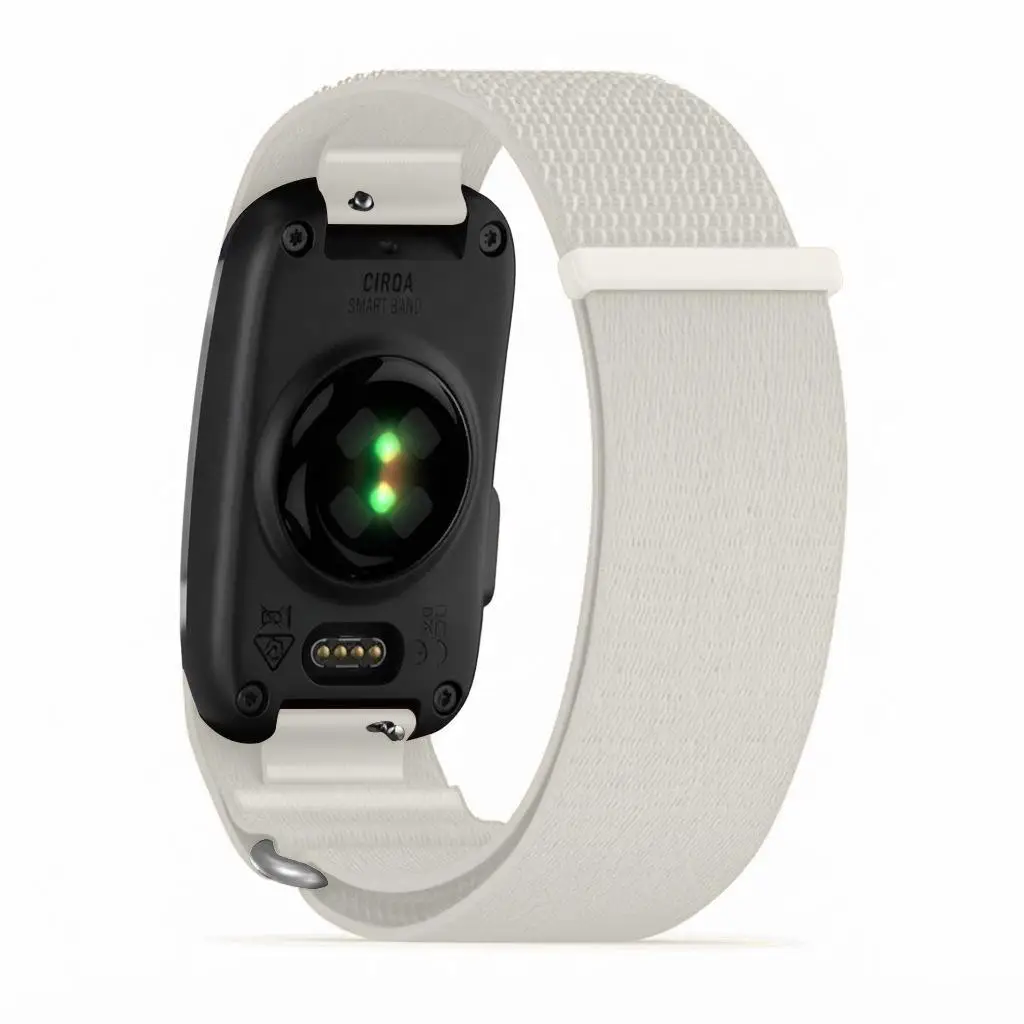 Nylon band voor Garmin CIRQA Smart Band sport fitness tracker, verstelbare lus, geweven banden, polsband voor mannen & vrouwen