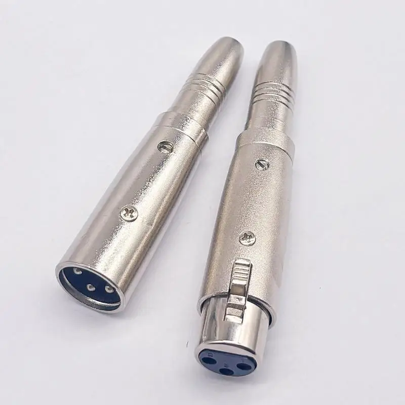 3Pin XLR to 6.5mm Audio Converter 1pc Durable Stereo Plug Adapter for DJ Equipment Stage Live Streaming