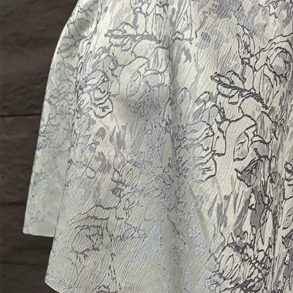 

Multi Colored Plant Pattern Jacquard Fabric Creative Jacket Suit Skirt Clothing Designer Fabrics By The Meter Diy Sewing Cloth