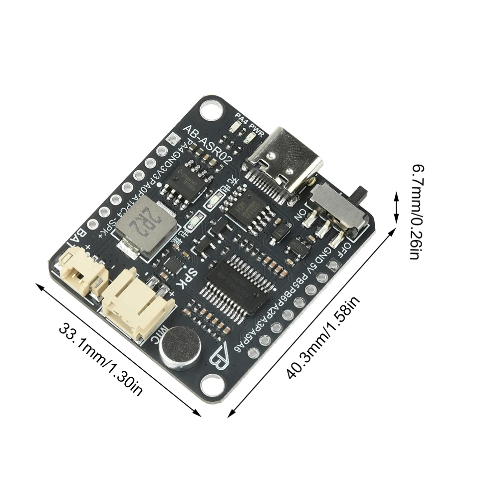 ASR pro 3.0 Sprachmodul Intelligentes Spracherkennungs-Entwicklungsboard Hohe Genauigkeit Offline-Steuerung Netzwerkprozessor – Detail 9
