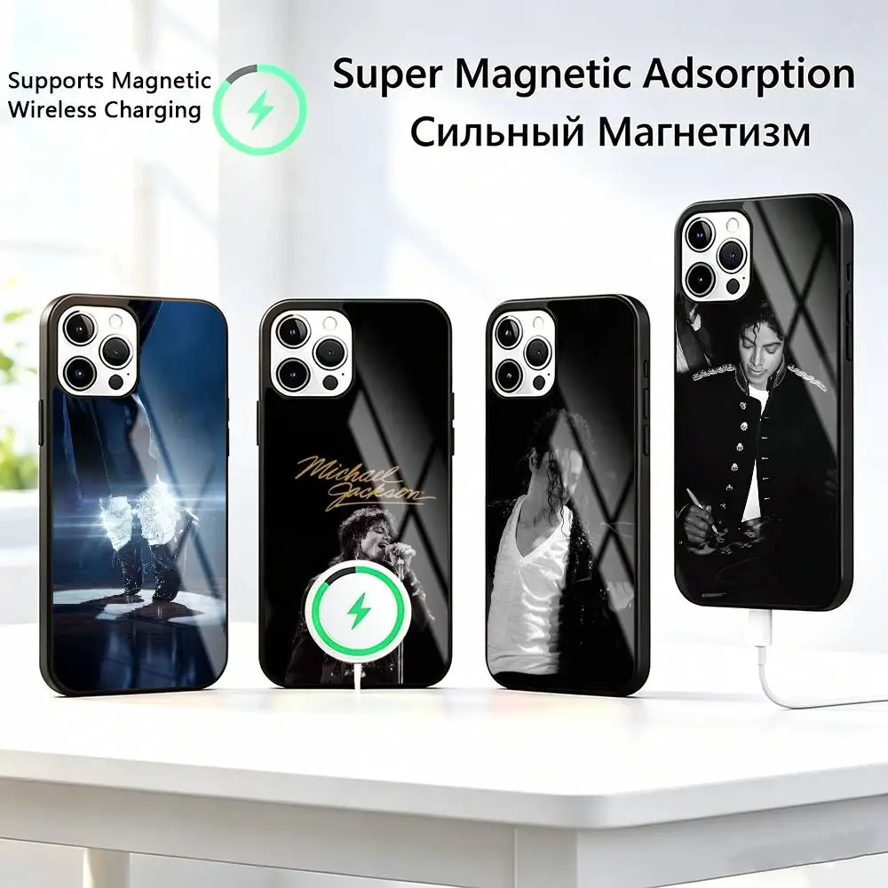 

Music-c Michael Jackson-n Phone Case For iPhone17,16,15,14,13,12,11 Plus,Pro Compatible with magnetic wireless charging