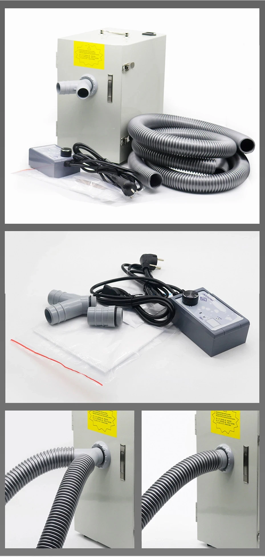 Dust Collector Extractor Vacuum Cleaner Dust-proof Case Sandblaster Dust Collector CNC Low-Noise Vacuum Cleaner For Laboratory