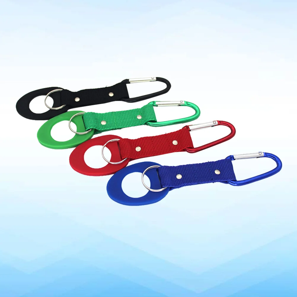 

5Pcs Outdoor Bottle Buckle Durable Rubber Nylon Metal Aluminum for Hiking Travel Camping Water Bottle Clip Holder
