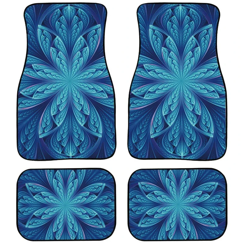 Fashion Personalized Custom Printing Design Car Foot Mat Rubber Material Anti-dirty Wear-resistant Automobile Ground Ma