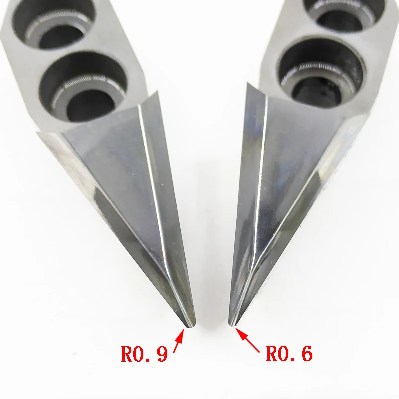 

R0.6/R0.9 Зеркальная лезвие из вольфрамовой стали, токарная лестница с V-образной канавкой для токарного станка по дереву