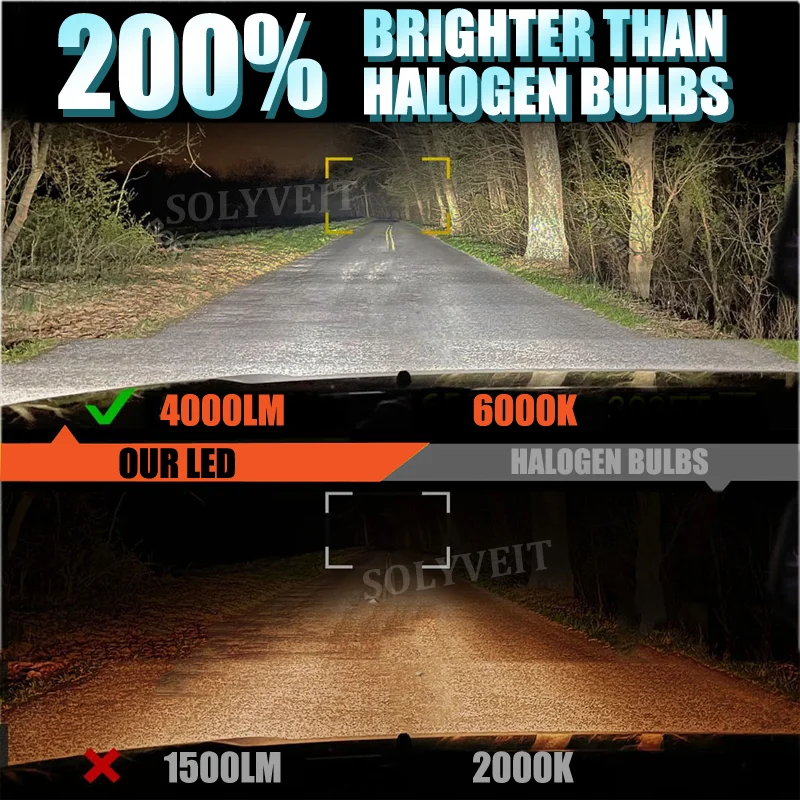 مقاوم للماء شعاع لمسافات طويلة LED عالية/منخفضة/ضباب ضوء انظر مزيد من رد الفعل المبكر ل بويك فيرانو 2012 2013 2014 2015 2016 2017