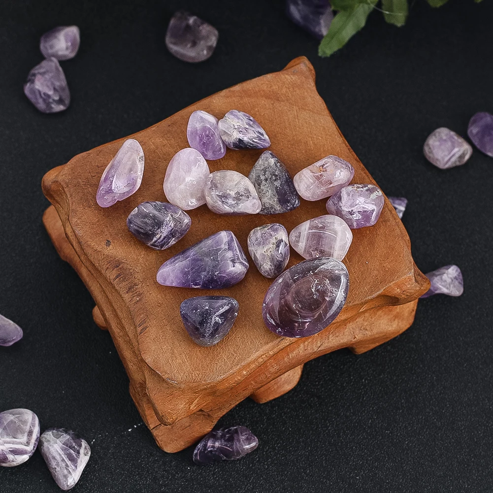 Natural Amethyst Rubble Crushed Crystal Stone Irregular Minerals Raw Mineral Decorative Craft Feng Shui Reiki Healing Home Decor