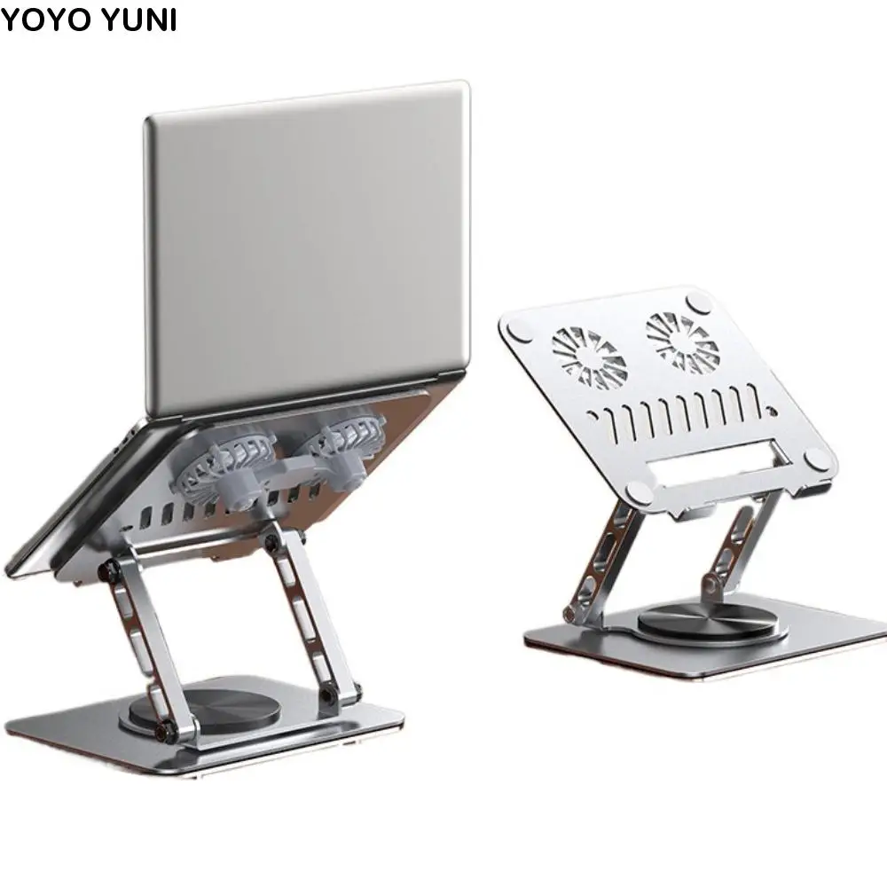 

360 ° Rotatable Cooling Fan Laptop Bracket Foldable Heat Dissipation Notebook Cooler Base Stand Portable Adjustable