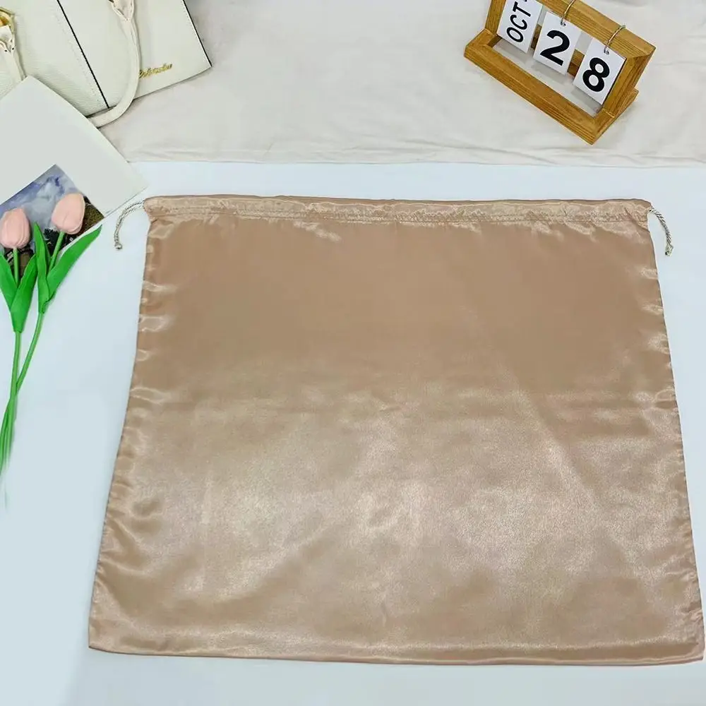 Простые мешки для пыли из шелковой ткани, толстый пылезащитный чехол с шнурком, дорожный мешок на шнурке, обувь, ботинки
