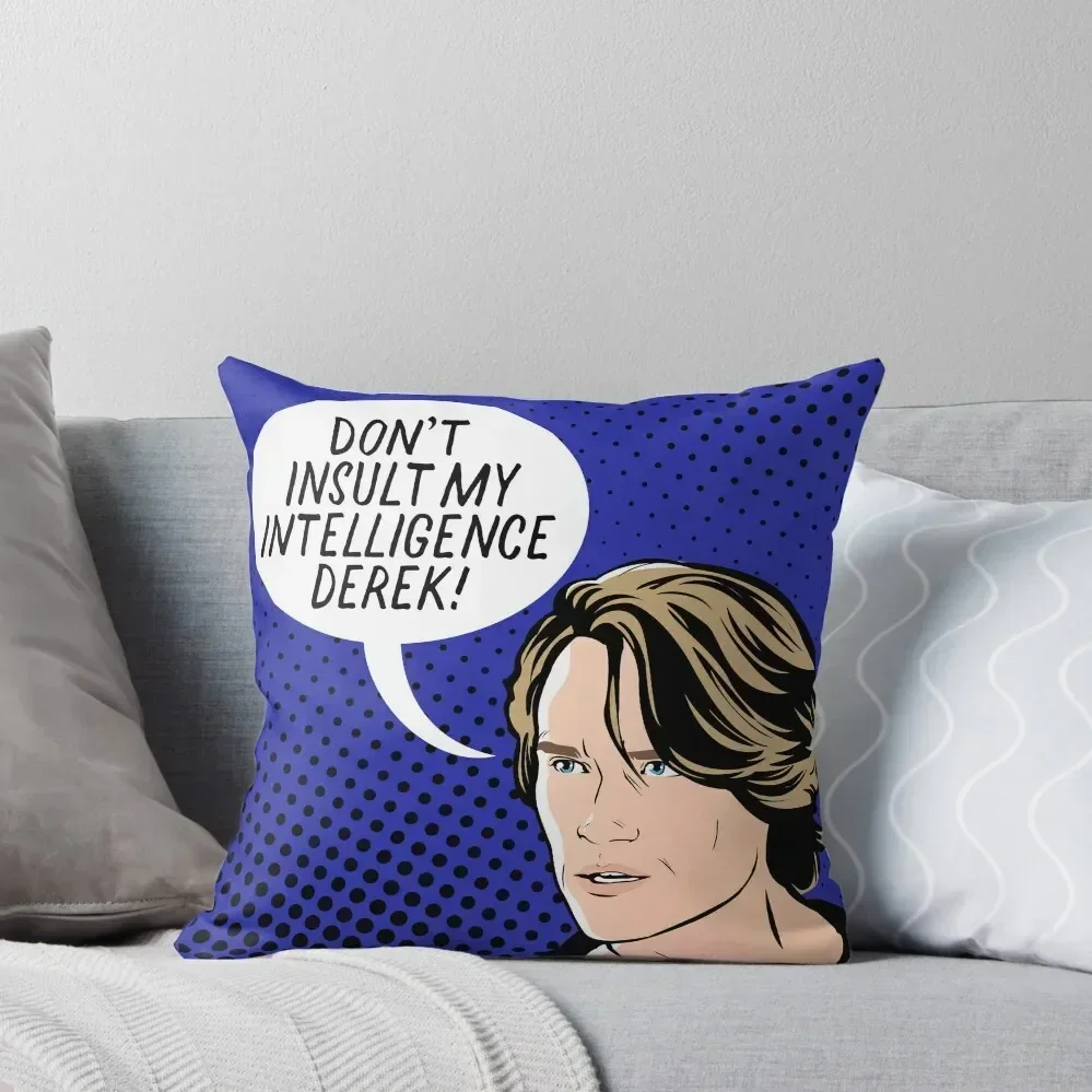 

Don't insult my intelligence, Derek! John Paul Jones from Bachelor in Paradise in Pop Art style Throw Pillow
