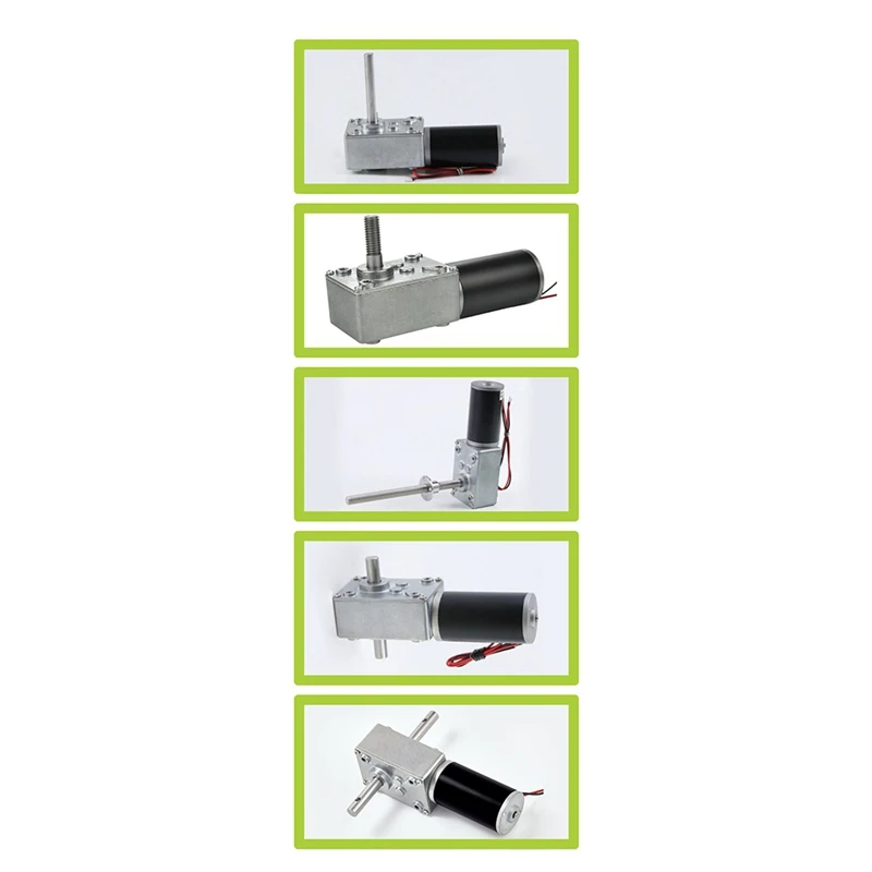 5840-31ZY Turbo Codificador de gusano Micro Motor de reducción de CC Control de velocidad autoblocante Motor pequeño 24V 24V12RPM