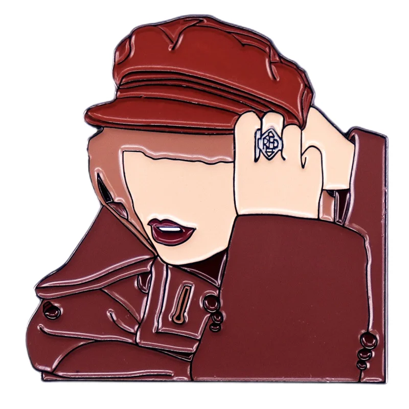 Taylor Swift Red Album Cover Enamel Pin Music Brooch