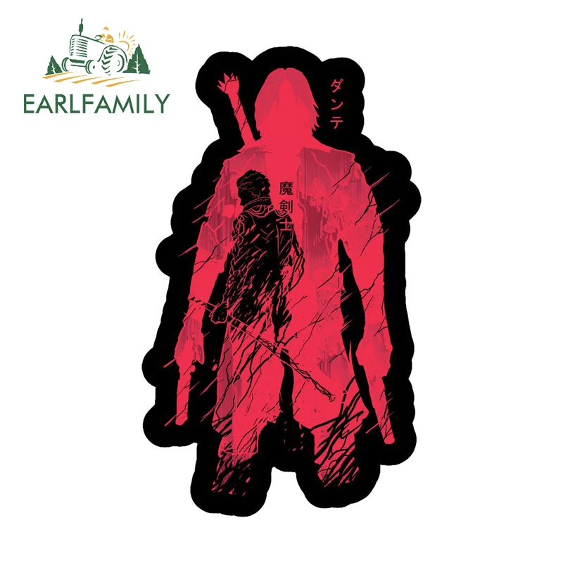 

EARLFAMILY Dante Graffiti Stickers Creative Amusing Personality Computer Cooler Decal Suitable For PVC Car Refrigerators