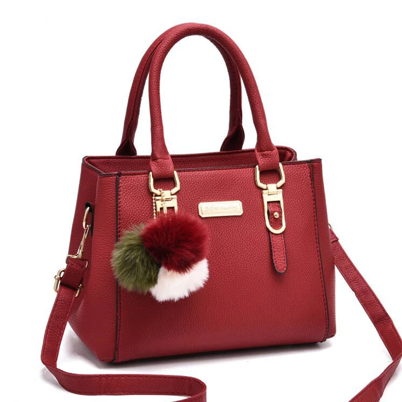 Yogodlns Frauen Perlen Anhänger Handtasche Damen geprägte Umhängetasche Damen Messenger Bag Hairball Taschen hochwertige Tasche – Detail 22