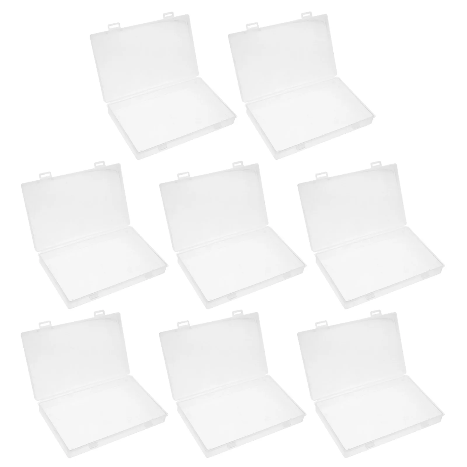 

8 Pcs Photo Storage Boxes Multi Functional Plastic Containers for Cards Postcards ganizing Cases Small Goods