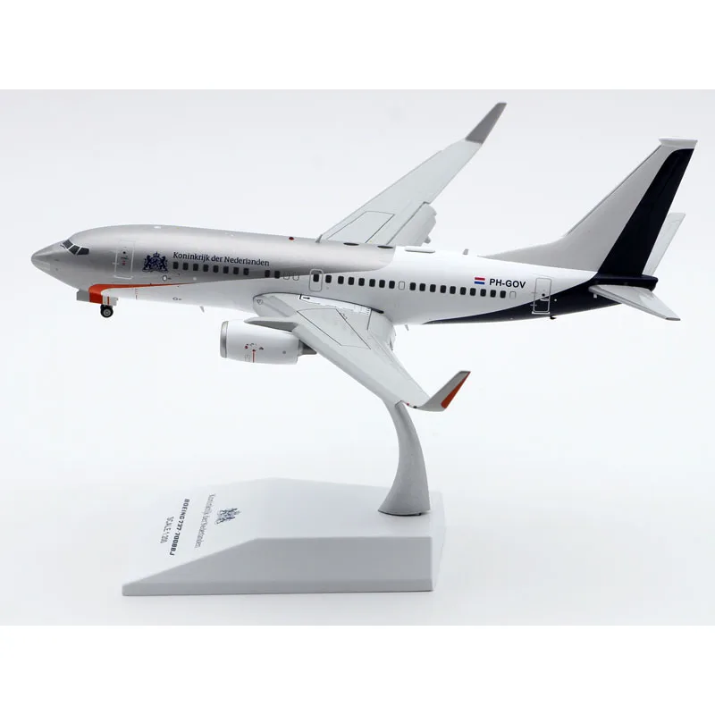 LH2307A Alloy Collectible Plane JC Wings 1:200 Netherlands Government Boeing B737-700BBJ Diecast Aircraft Model PH-GOV Flap Down