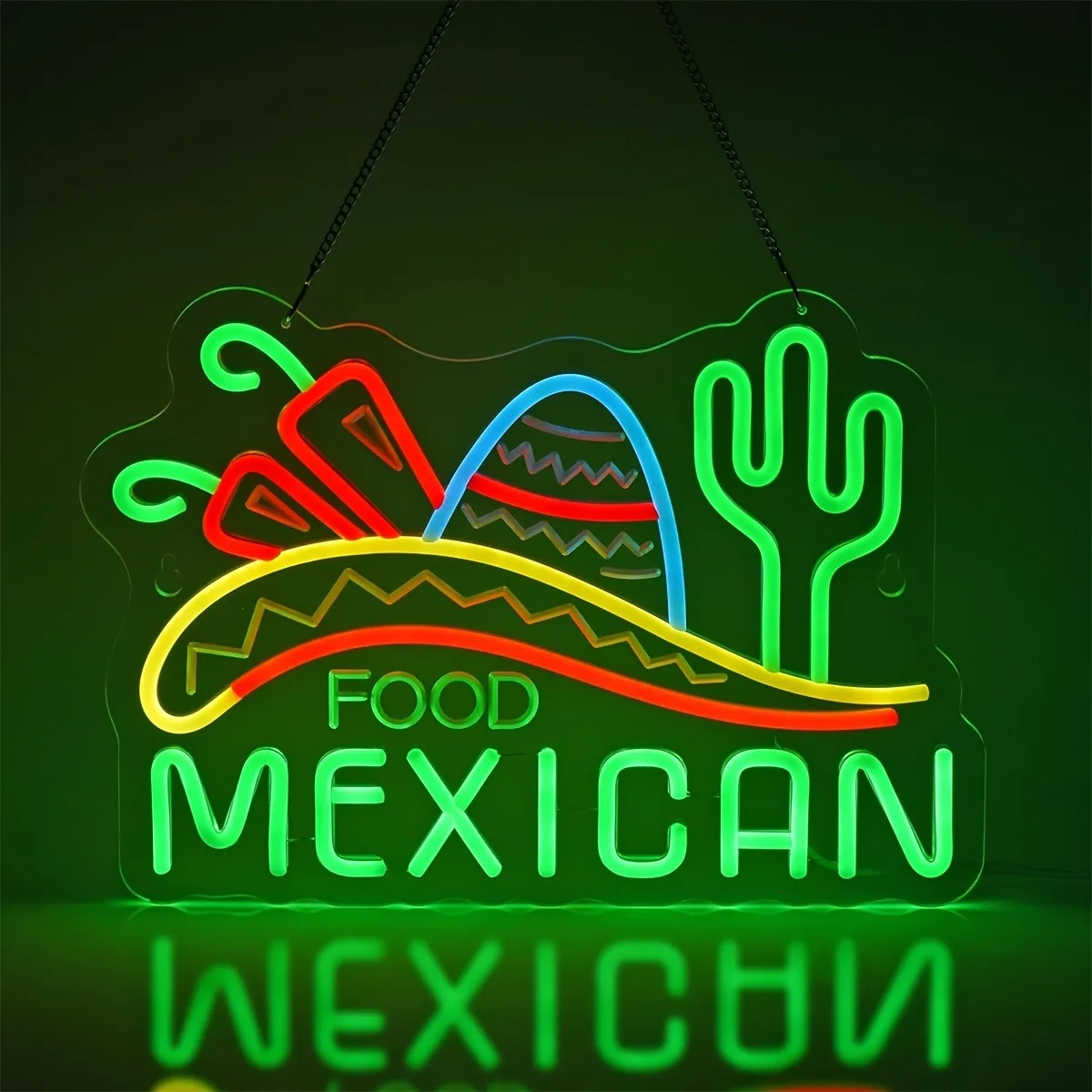 Glow in the Dark Cactus Neon Sign USB Powered Dimmable LED Wall Mounted Light for Home Bedroom Party Scene Decoration