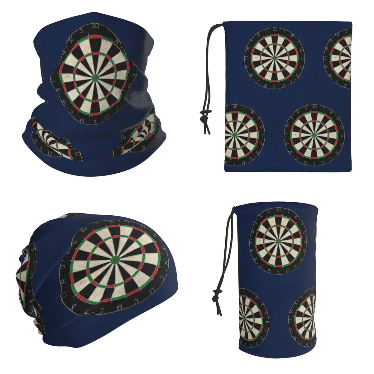 Winmau Blade 5 Dartboard Bandana Neck Cover Printed Magic Scarf Hiking Fishing Cycling Scarf For Men Women Adult Windproof