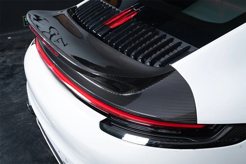 Car Carbon Fiber Sport Classic Duck Tail Wing Spoiler for Porsche 911 992.1 2019-2023