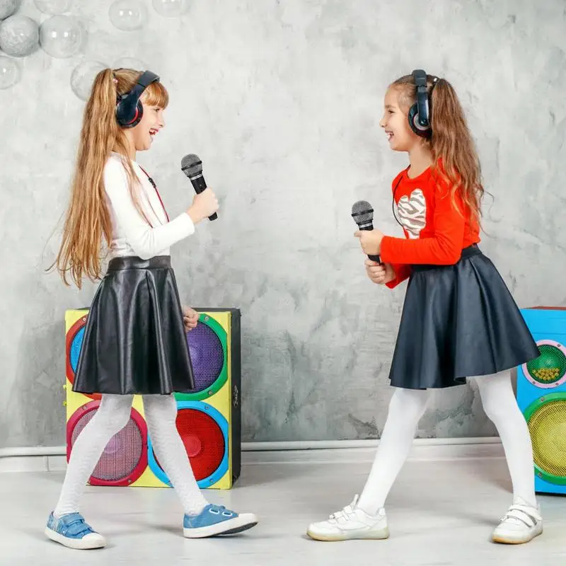 Faux Microphone Amusant pour Enfant, Simulation Haute, Jouet de Scène, Costume, ixd'Anniversaire