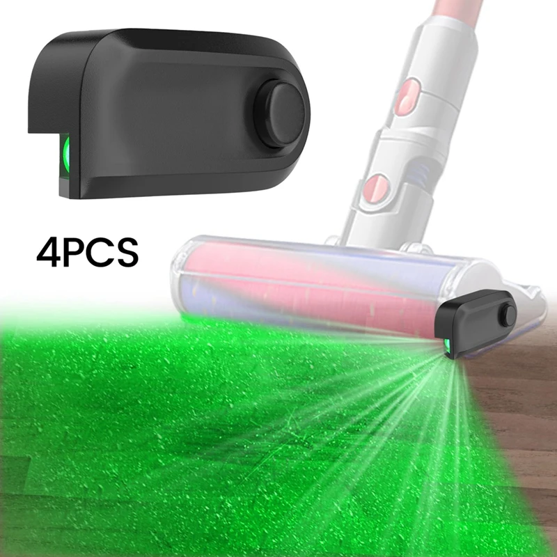 4PCS Vacuum Cleaner Dust Display LED Lamp Universal Vacuum Attachments Dust Illuminator  Dust/Pet Hair Visible