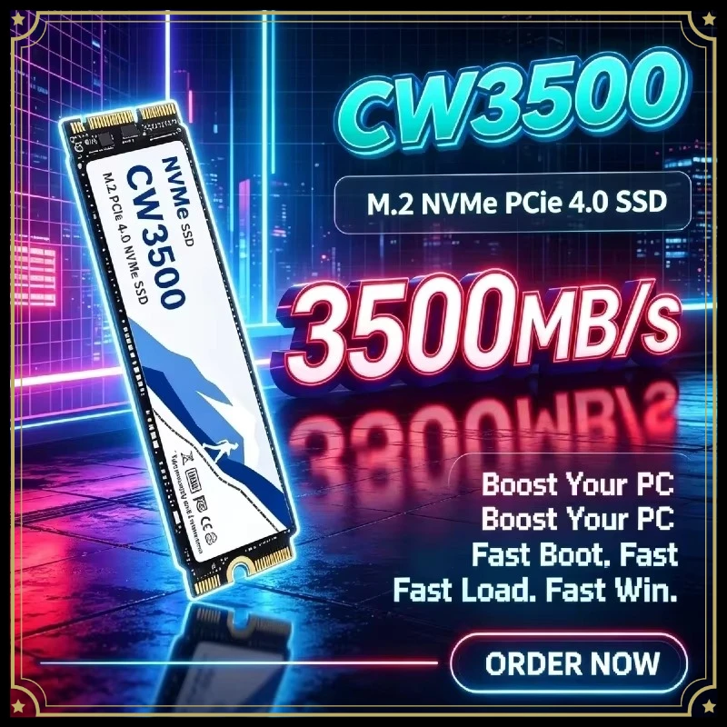 CW3500 M2 SSD 500GB 1TB 2TB 4TB SSD NVMe M.2 2280 PCIe 4.0x4 Hard Disk Internal Solid State Drive for Computer Laptop