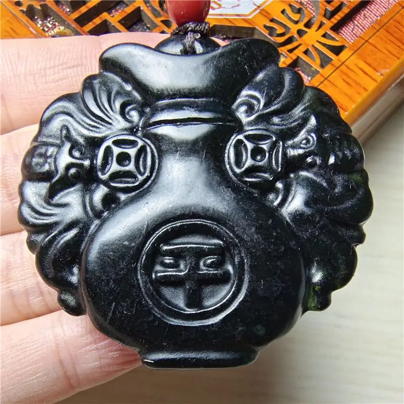 Medicine King Stone Peace Pendant, Vase Necklace, Blessing and Peace Pendant