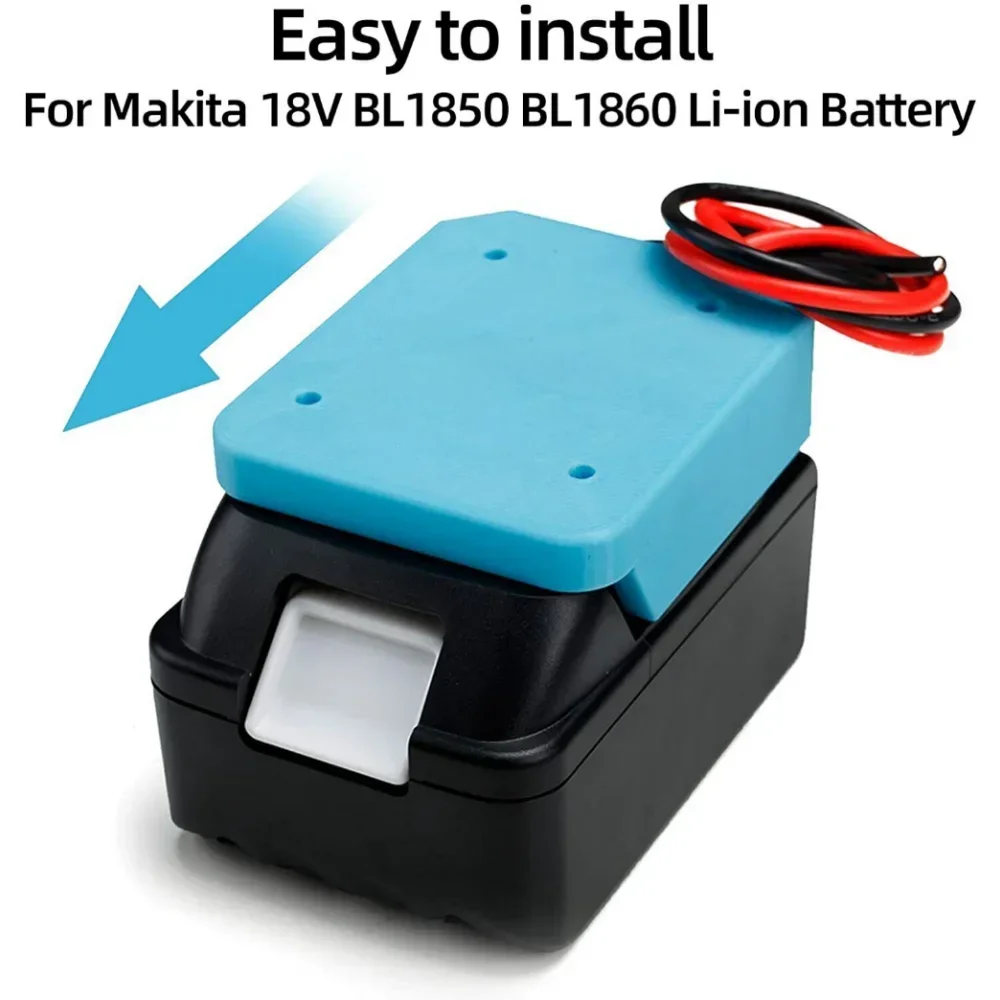 Imagem -03 - Adaptador de Rodas Elétricas para Makita 18v Li-ion Bateria Montagem de Energia Conector Adaptador Faça Você Mesmo Suporte Doca para Ferramenta Elétrica 14awg