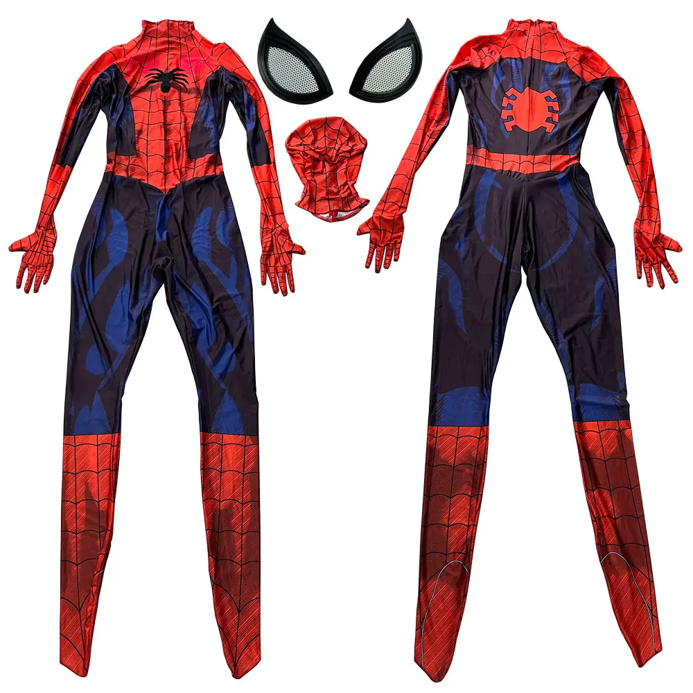 

Halloween Men Spider Cosplay Costume Superhero Zentai Man Bodysuit Adults Party JumpSuit