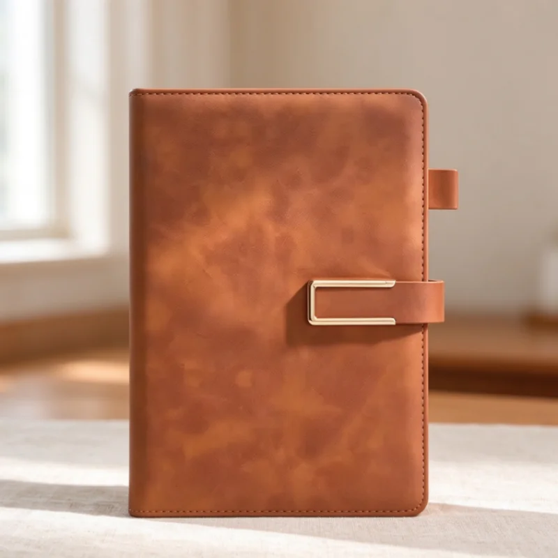 Vintage Soft Cover A5 Leather Notebook Suitable for Business Meetings & Daily Study Plans