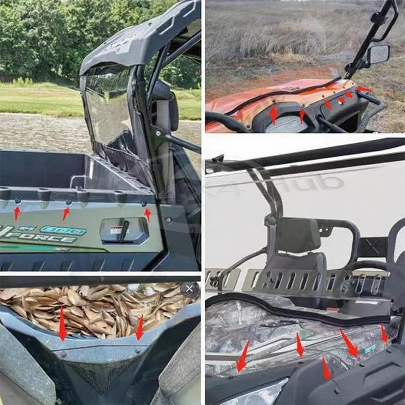 24 Buah Pin Tekan Paku Keling Plastik untuk Segway Snarler AT6 L/S E5 Snarler AT6 L/S T3b Fugleman UT10 Penjahat SX10 T04000003001