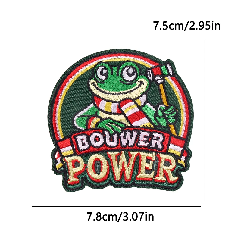Nederland Oeteldonk embleem patch kikker borduurwerk patch opstrijkbare patches voor kleding Nederland carnaval geborduurde patches
